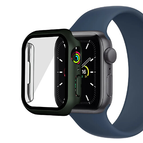 Coque en TPU électroplaqué, mat, vert pour votre Apple Watch Series 7 41mm