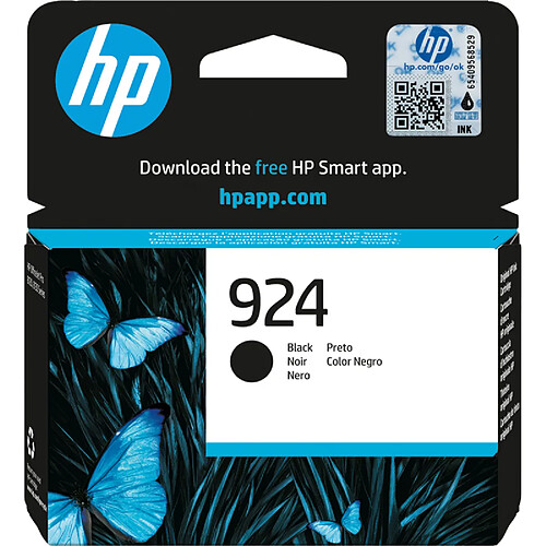 HP 924 Noir Cartouche d'encre 4K0U6NE