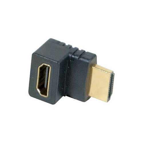 Abi Diffusion Adaptateur hdmi or m/f coude 90° - modele b