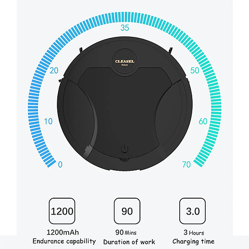 Universal Robot de plancher intelligent Aspirateur Puissant Balayeur de plancher à aspiration USB Rechargeable Sec & Humide Scanner Stérilisateur Nettoyeur ménager |
