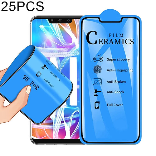 Wewoo 25 PCS 2.5D Full Glue Film céramique à couverture complète pour Huawei Mate 20 Lite