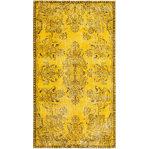 Vidal Tapis de laine 284x160 jaune Ultra Vintage