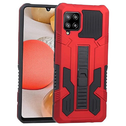 Coque en TPU antichoc avec béquille rouge pour votre Samsung Galaxy A42 5G