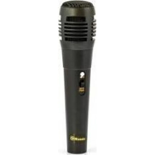 Msonic MAK471K Microphone à Main Microphone Dynamique avec câble Microphone Vocal karaoké 60dB Jack 6,35 mm Noir