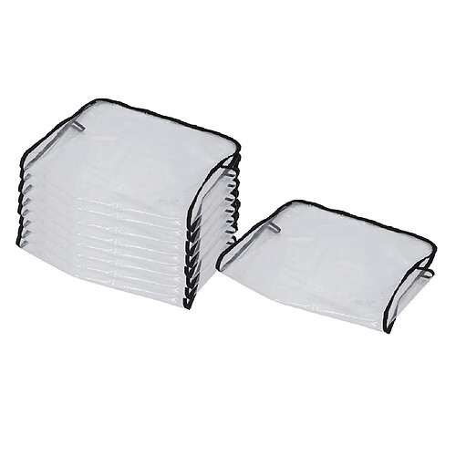 9x Couverture Arrière Claire De Chaise Pour Le PVC De Chaise De Coiffeur De Spa De Salon De Beauté Imperméable