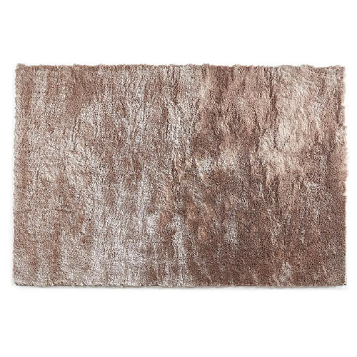 Vente-Unique Tapis shaggy à poils longs ultra doux - 160 x 230 cm - Taupe reflet beige - DOLCE