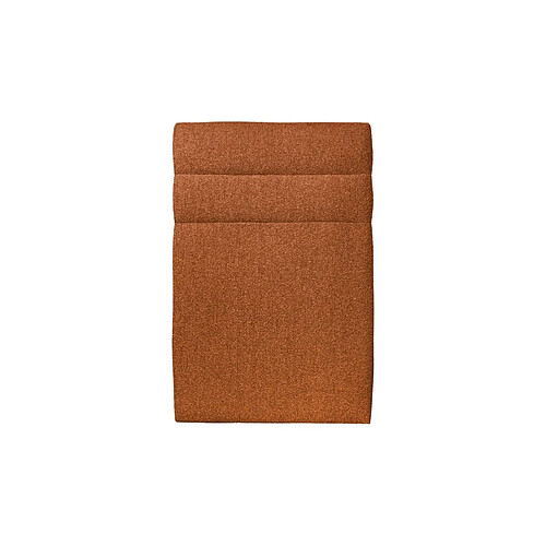 Sommeil de plomb Tete de lit Lignes Bouclette Terracotta L 90 cm - Ep 10 cm rembourré