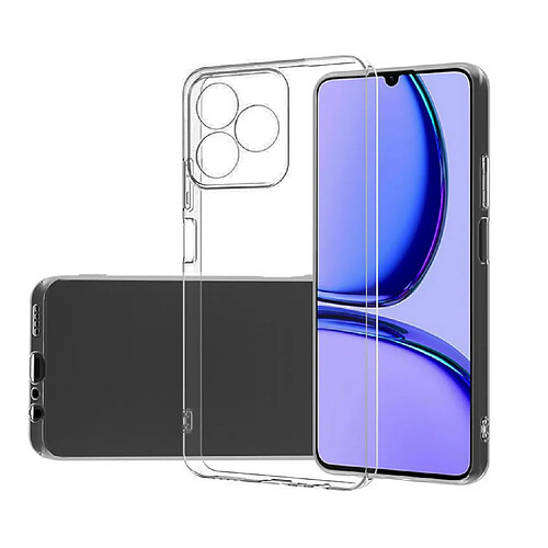 Htdmobiles Coque pour Realme C51 / C53 / Note 50 / Narzo N53 - housse etui silicone gel fine + film ecran - TRANSPARENT TPU