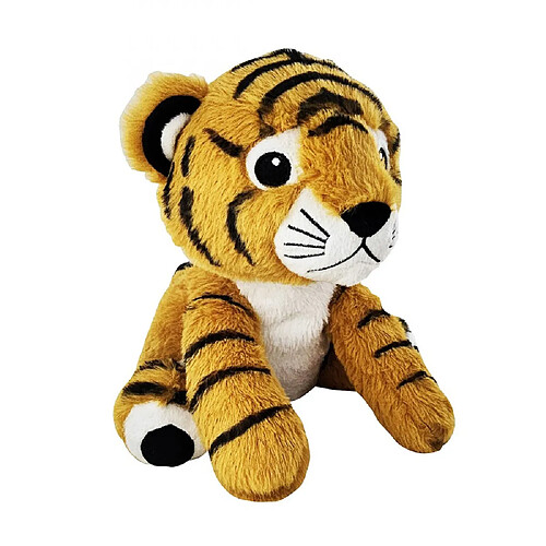 ZEN Bouillotte peluche déhoussable 25cm + sachet lavande - Tigre Jaune