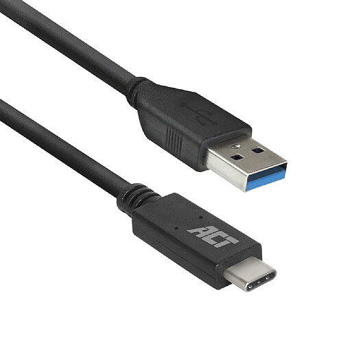 Act Editions ACT AC7416 câble USB 1 m USB 3.2 Gen 1 (3.1 Gen 1) USB C USB A Noir