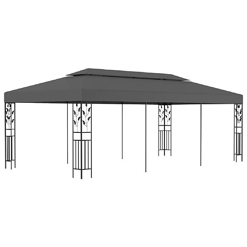 vidaXL Belvédère 3x6 m Anthracite