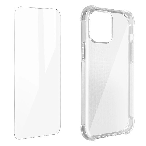 Avizar Pack Protection iPhone 13 Pro Coque Souple et Verre Trempé Transparent