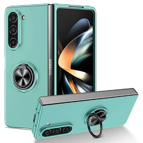 Htdmobiles Coque pour Samsung Galaxy Z Fold 5 5G - housse etui rigide bague anti choc magnetique - BLEU CLAIR