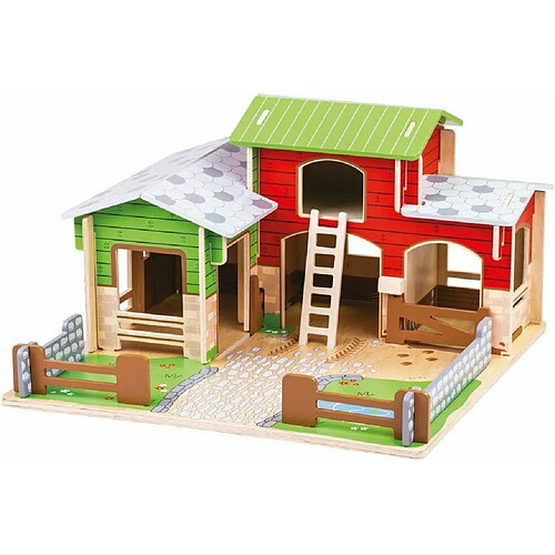 Bigjigs Toys Jeu en bois - Ferme pavée