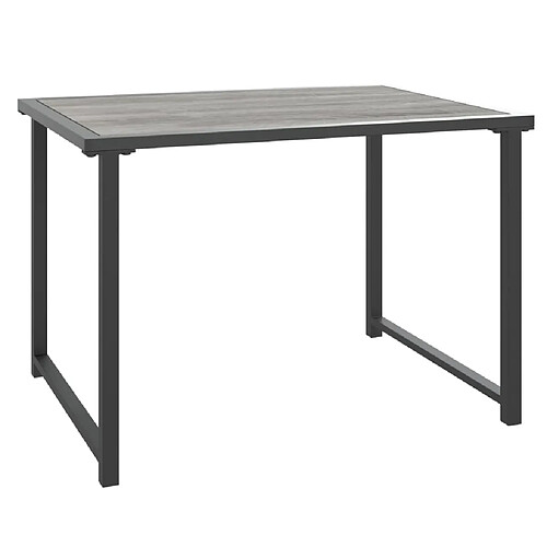 Maison Chic Table de jardin | Table d'extérieur anthracite 55x40x37 cm acier -GKD49394