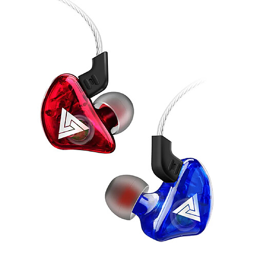 QKZ CK5 3,5 Mm écouteurs Intra-auriculaires Sport Casque Casque Stéréo écouteurs Rouge Bleu