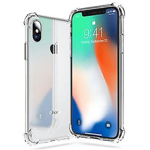 Universal Étui de protection transparent avec des coins renforcés pour l'iPhone X