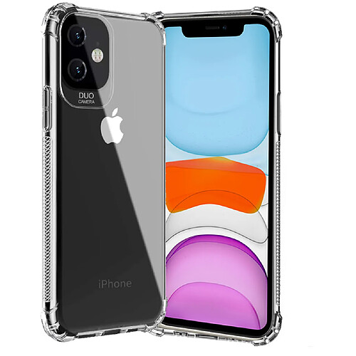 Xeptio Coque Apple iPhone 11 6,1 pouces Souple Transparente flexible Bumper en Gel TPU Silicone Invisible Antichoc avec bords renforcés