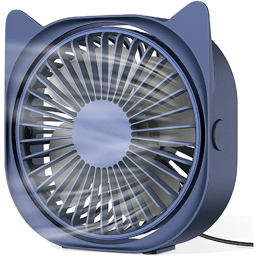 Ventilateur de bureau USB HAPAW, mini ventilateur de bureau portable 3 Vitesses Ventilateur USB à Rotation de 360° pour la maison