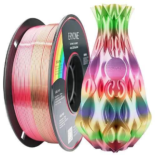 None Filament PLA arc-en-ciel ERYONE pour imprimante 3D 1 kg (2,2 lb) / Bobine