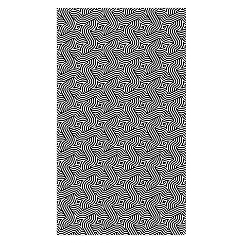 Alter Tapis de salle de bain, 100% Made in Italy, Tapis antitache avec impression numérique, Tapis antidérapant et lavable, Modèle optique - Adana, cm 90x52