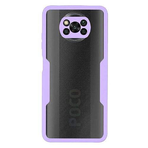 Coque en TPU + acrylique violet pour votre Xiaomi Poco X3 NFC/Poco X3 Pro/Poco X3