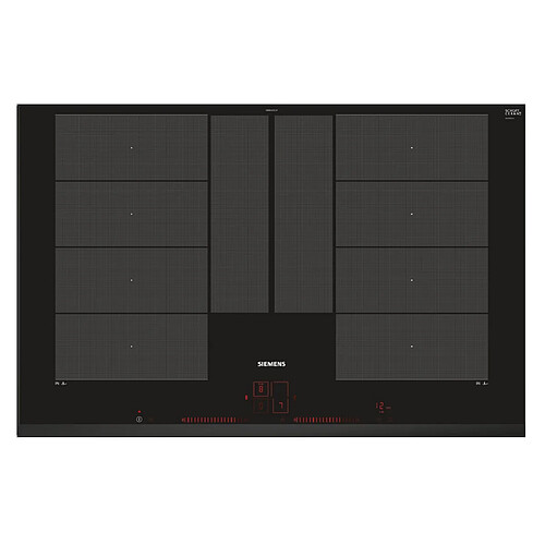 Plaque de cuisson 7400w 4 foyers induction acier inox/noir - ex851lyc1f - SIEMENS