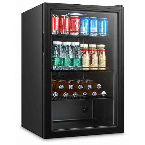 Arrière Bar Réfrigéré Vitré Noir - 115 Litres - Combisteel