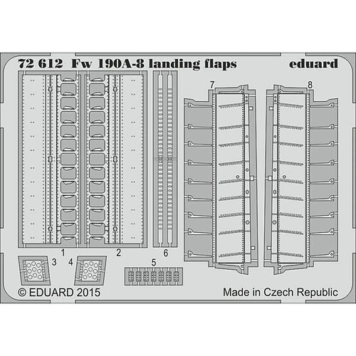 Fw 190A-8 landing flaps for Eduard - 1:72e - Eduard Accessories