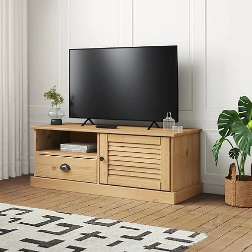 Maison Chic Meuble TV scandinave - Banc TV pour salon VIGO 106x40x40 cm bois massif de pin -MN97486