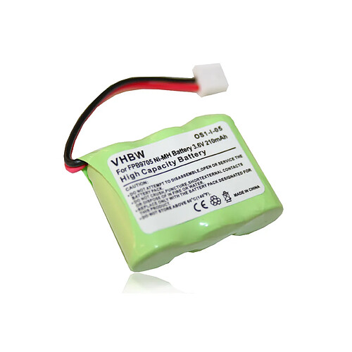 Vhbw Batterie NI-MH 210mAh 3.6V Adapté à Dogtra Dog Training Collar 280NCP, 282NCP, Element 300M, DA009 Remplace DC-20