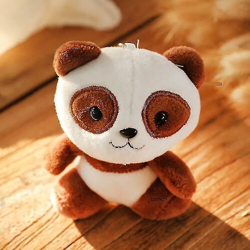 Universal 12cm peluche coton panda farci jouet jouet (marron)