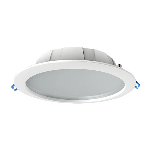 Inspired Downlight encastré LED rond 18cm, 15,3W, 3000K, 1100lm, blanc, découpe 150mm, IP44