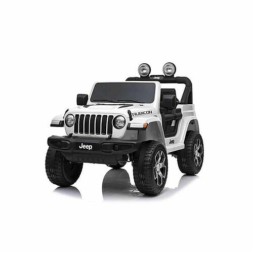 BigBuy Fun Voiture électrique pour enfants Jeep Wrangler Blanc