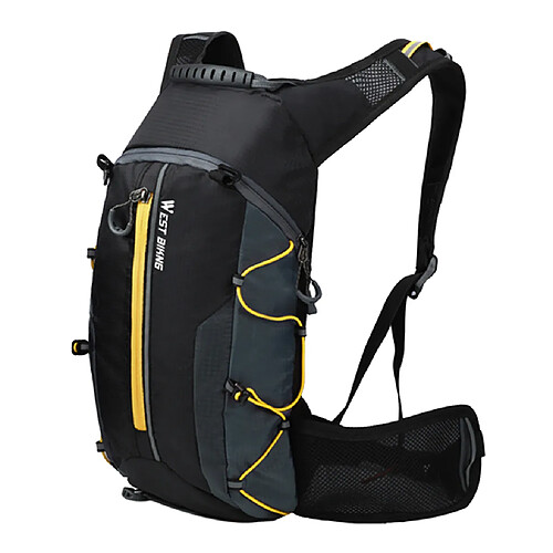 Vélo de montagne vélo sac à dos sports de plein air sac à dos noir + jaune