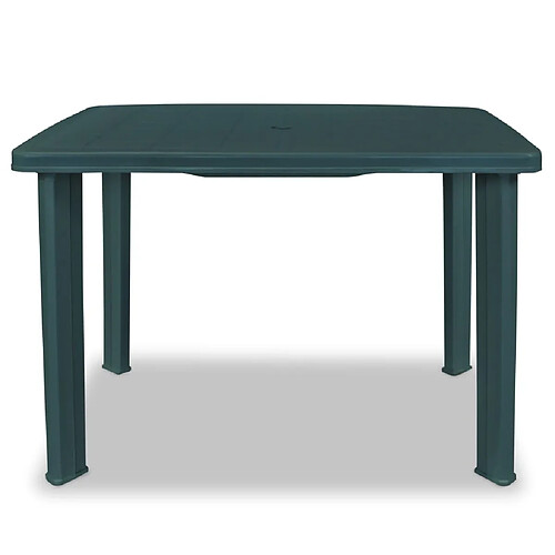 Maison Chic Table de jardin | Table d'extérieur Vert 101 x 68 x 72 cm Plastique -GKD50771