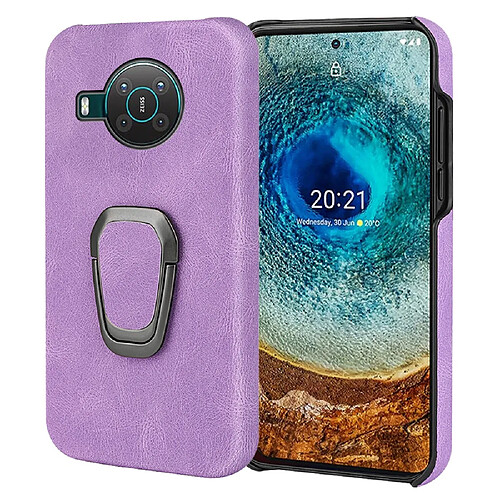 Coque en TPU + PU avec béquille, violet pour votre Nokia X10/X20