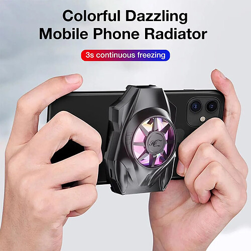 Mini Radiateur portatif de fan de jeu de téléphone portable d'USB avec la lumière colorée à Faible Bruit