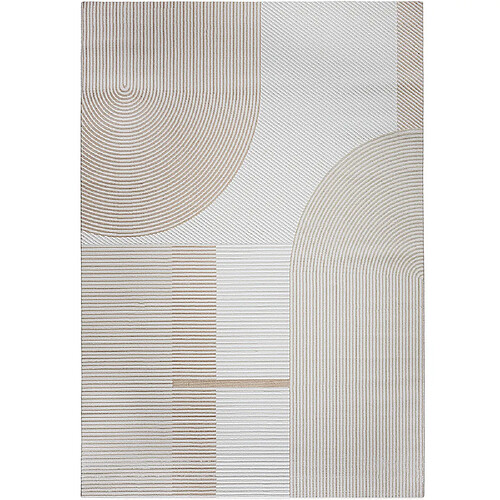 ICONIK INTERIOR Grand Tapis Design Contemporain et Moderne - Beige (290x200 cm) - Lubida Beige