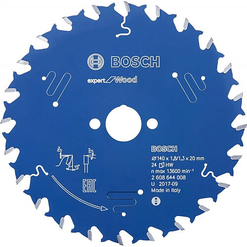 Lame de scie circulaire.Expert W 140x1,8x20mm Z24 W Bosch