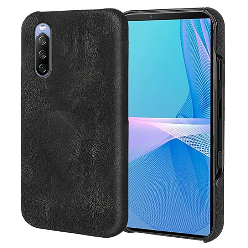 Coque en TPU + PU anti-rayures noir pour votre Sony Xperia 10 III Lite/Xperia 10 III 5G