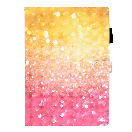 Etui en PU impression de motif décor spot lumineux avec support cristaux pour votre Apple iPad 10.2 (2019)