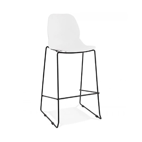 Kokoon Design Tabouret de bar design ZIGGY WHITE 52x51,5x111 cm