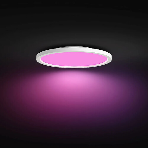 Philips Hue White and Color Ambiance, plafonnier LED connecté Surimu, compatible Bluetooth, 40W, fonctionne avec Alexa, Google Assistant et Apple Homekit