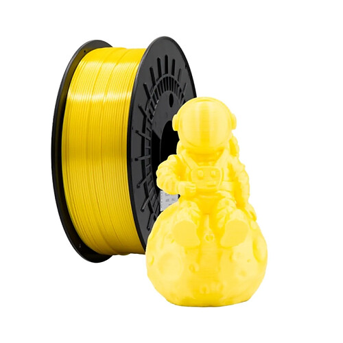 Filament 3D PLA SOIE - Diamètre 1,75 mm - Bobine 1kg - Couleur Jaune