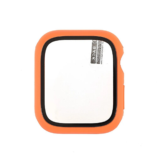 Coque en TPU caoutchouté, finition mate, orange pour votre Apple Watch Series 7 45mm