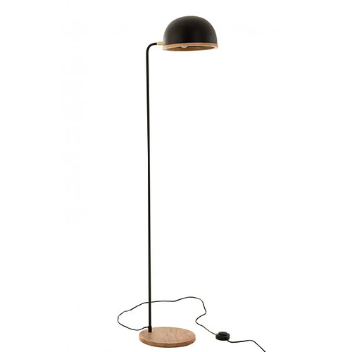 Dansmamaison Lampe Evy Metal/Bois Noir/Naturel