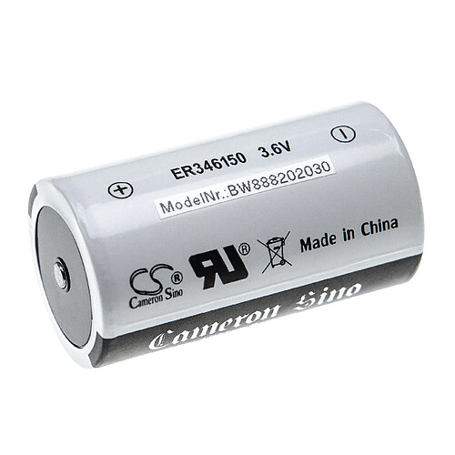 vhbw Pile au lithium ER34615 - Pile primaire (19000mAh, 3,6V, Li-SOCl2)