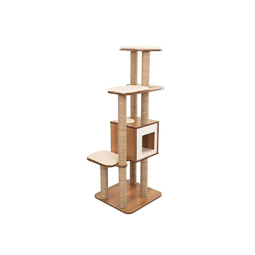 Cstore CAT IT Meuble a griffer avec tour d'observation Vesper High Base XL - Beige