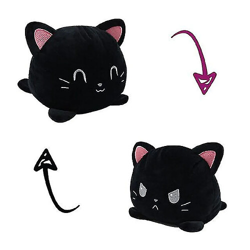 Universal Chat à double face gato pour enfants en peluche animal licorne flip poupée mignon jouet